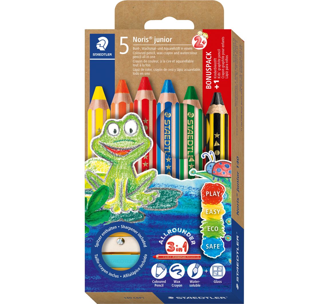 STAEDTLER Buntstifte 5+1 "Noris junior" - Set 1