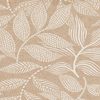 Motiv-Stoff Leinenoptik "Rivia", Acryl-beschichtet Beige