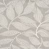 Motiv-Stoff Leinenoptik "Rivia", Acryl-beschichtet Grau