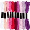 Stickgarn Sortiment, 1 mm, 10 Farben &agrave; 8 m