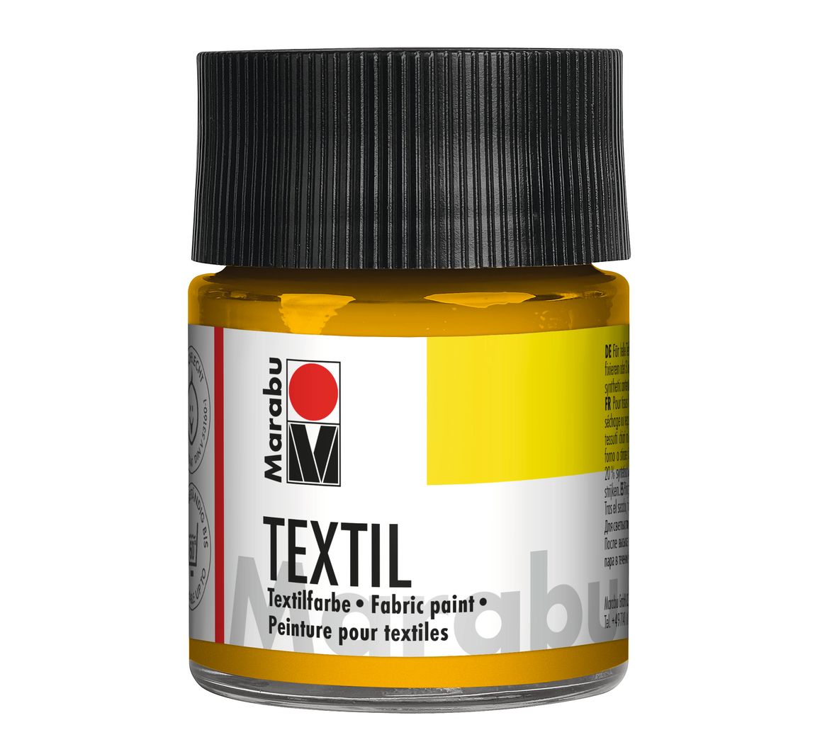 Marabu Textil, 50 ml - Mittel-Gelb