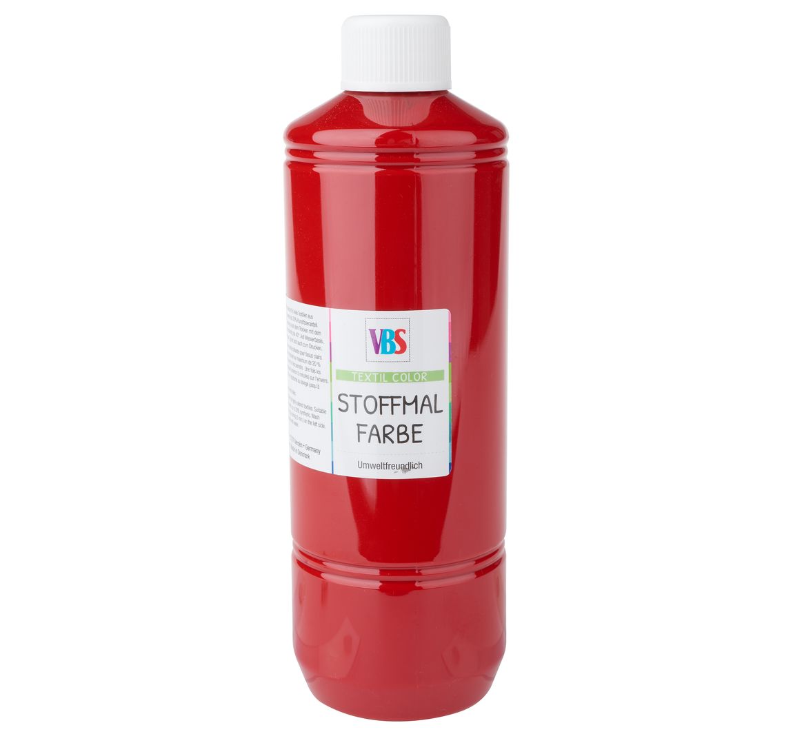 VBS Stoffmalfarbe, 500 ml - Rot