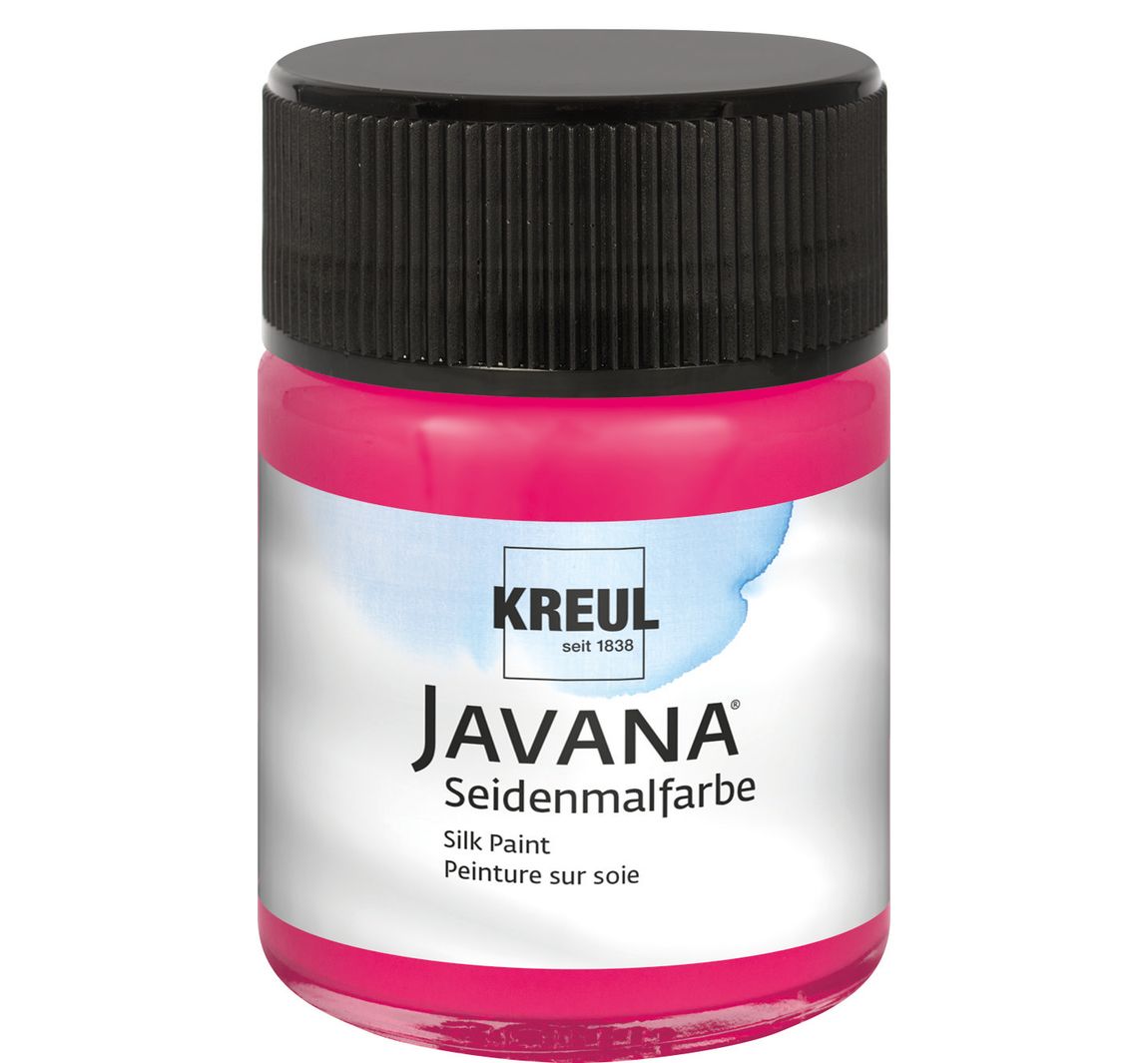 KREUL Javana Seidenmalfarbe, 50 ml - Weinrot
