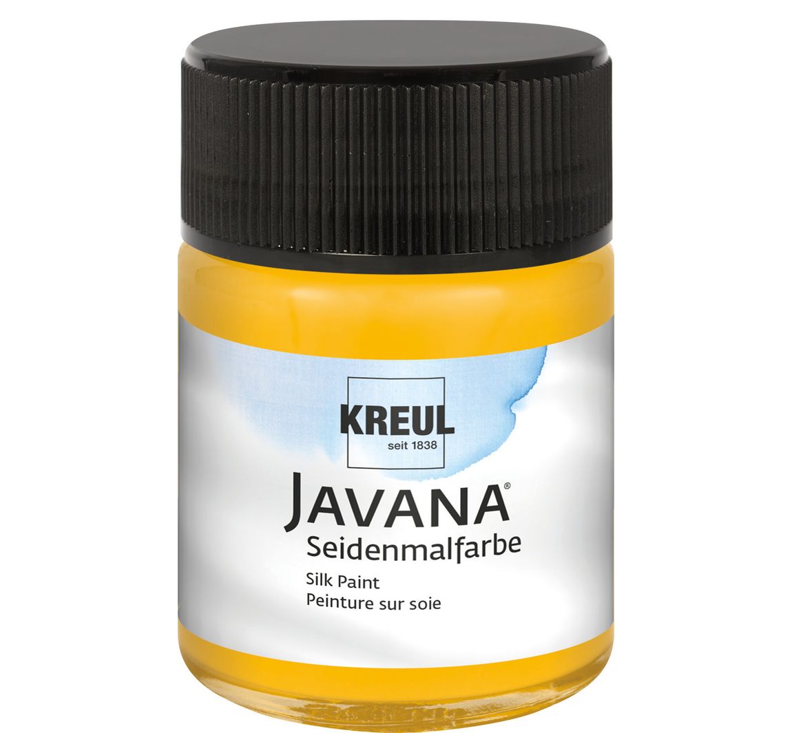 KREUL Javana Seidenmalfarbe, 50 ml - Sonnengelb