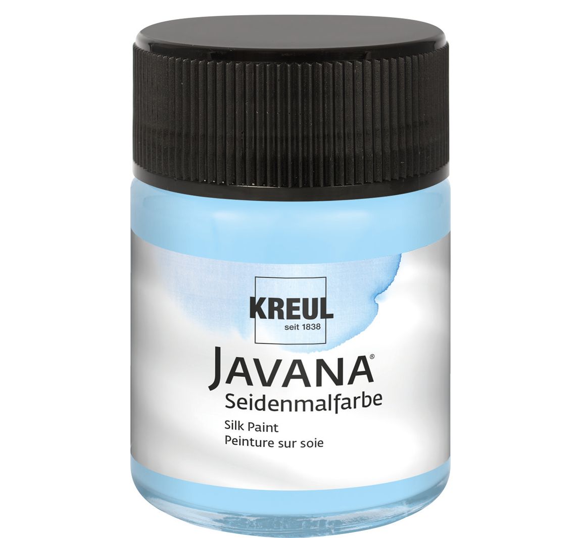 KREUL Javana Seidenmalfarbe, 50 ml - Himmelblau