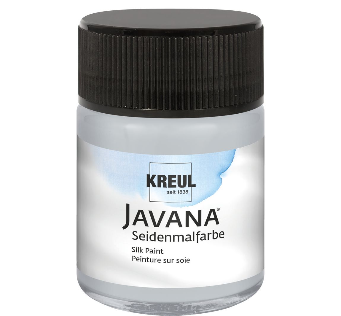 KREUL Javana Seidenmalfarbe, 50 ml - Silbergrau