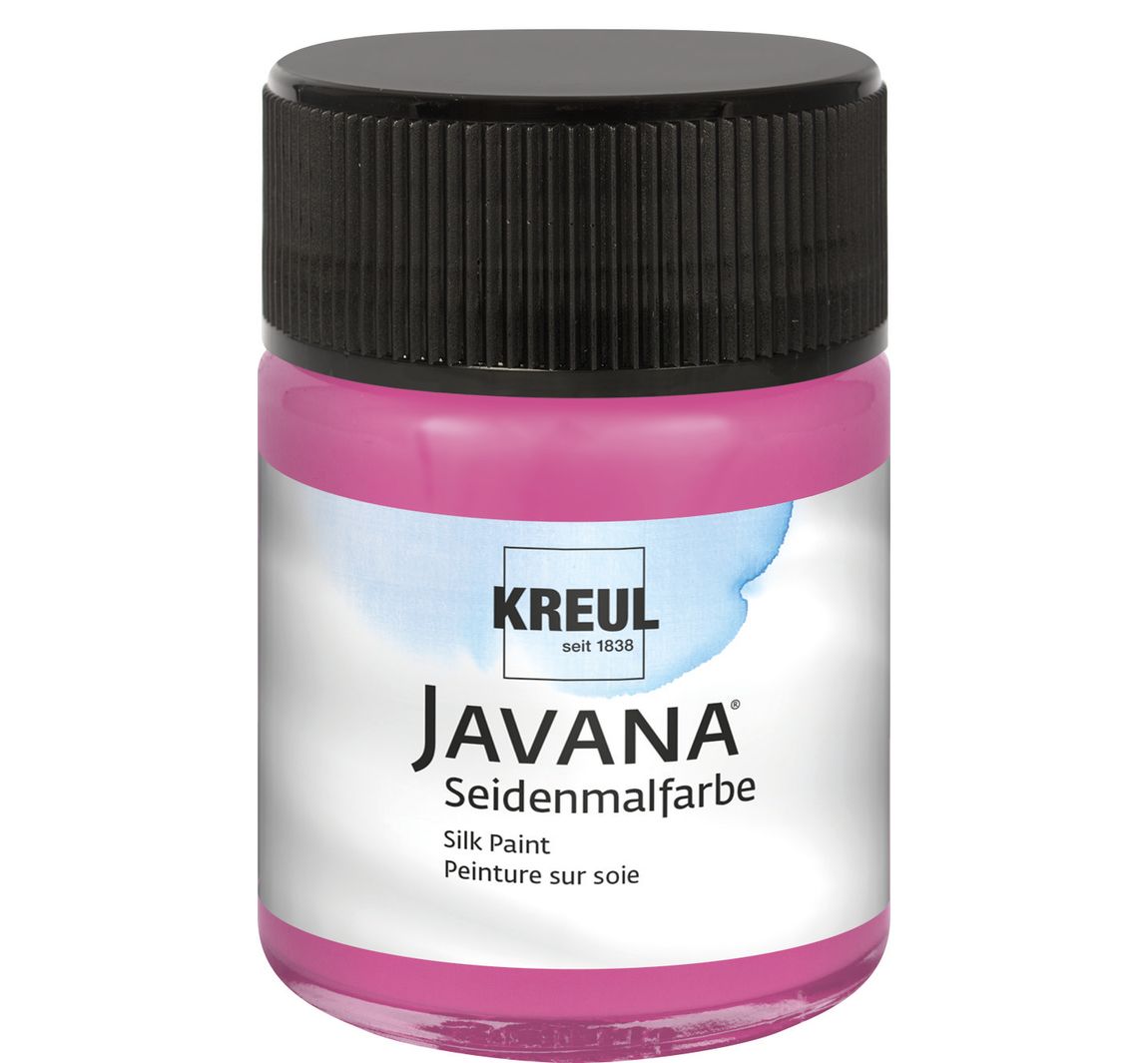 KREUL Javana Seidenmalfarbe, 50 ml - Magenta