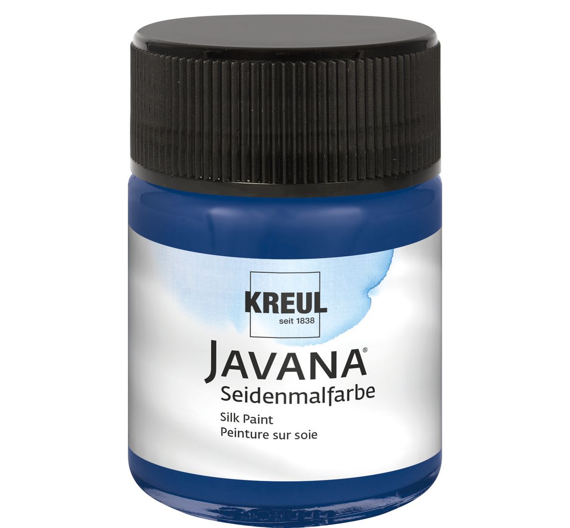 KREUL Javana Seidenmalfarbe, 50 ml - Nachtblau