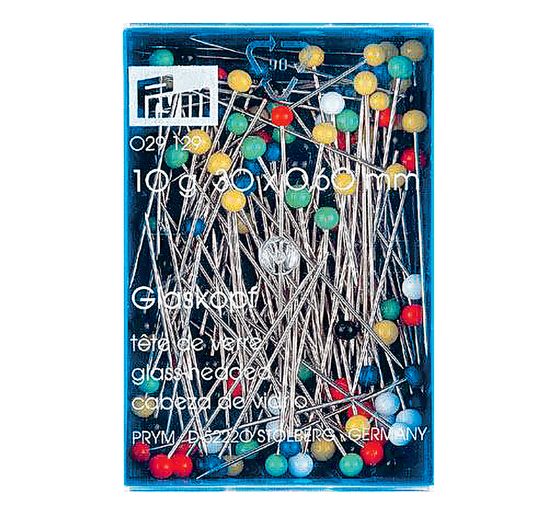 Glass head-Pins Prym, 30 mm