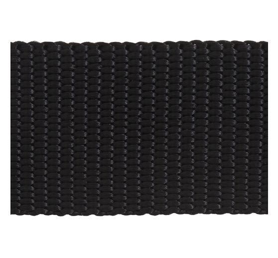 Gurtband Meterware, schwarz