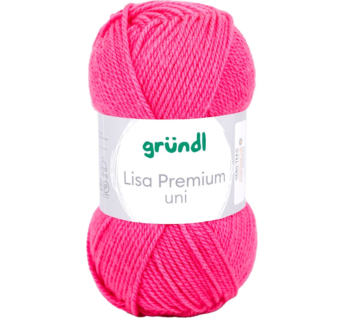 Wolle "Lisa" - Neon-Pink