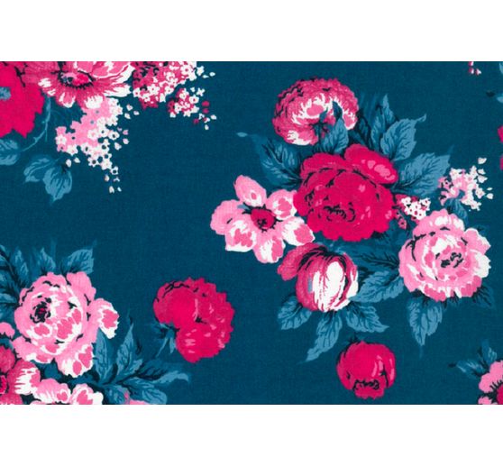 Baumwoll-Stoff "Blumenbouquet"