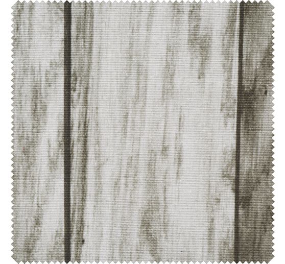 Motiv-Stoff "Holzoptik-Grau"