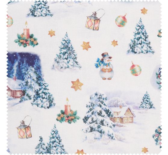 Cotton fabric "White Christmas"