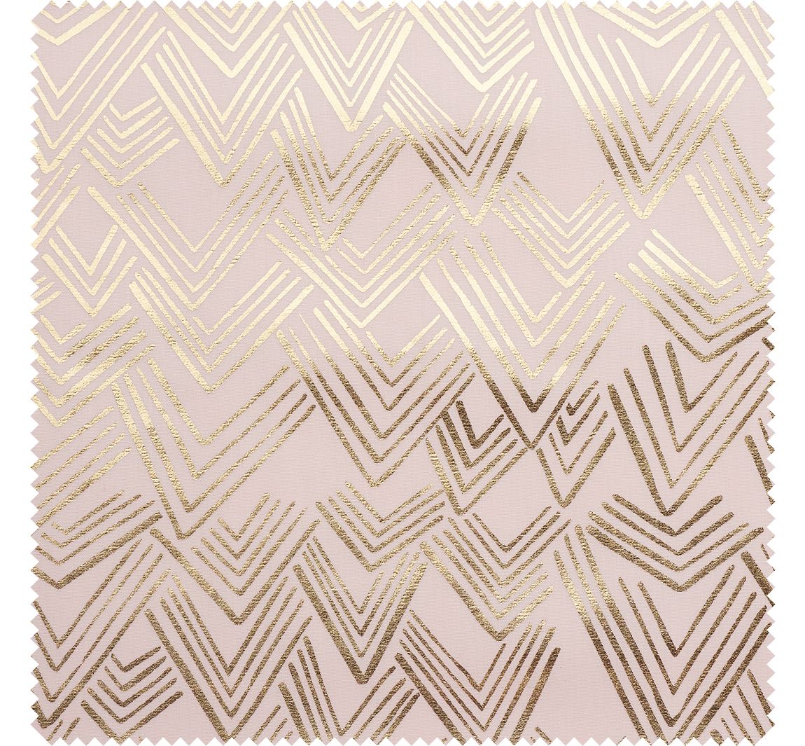 Baumwoll-Stoff Hot-Foil Berge-Rosa-Aprikot