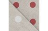 Motif fabric linen look "Big dots"