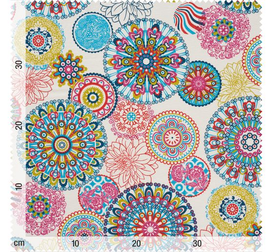 Motiv-Stoff "Mandalas"