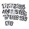 VBS Iron-on applications "Numbers", 100 pieces