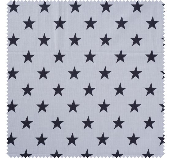 Cotton fabric "Bergen", stars Grey