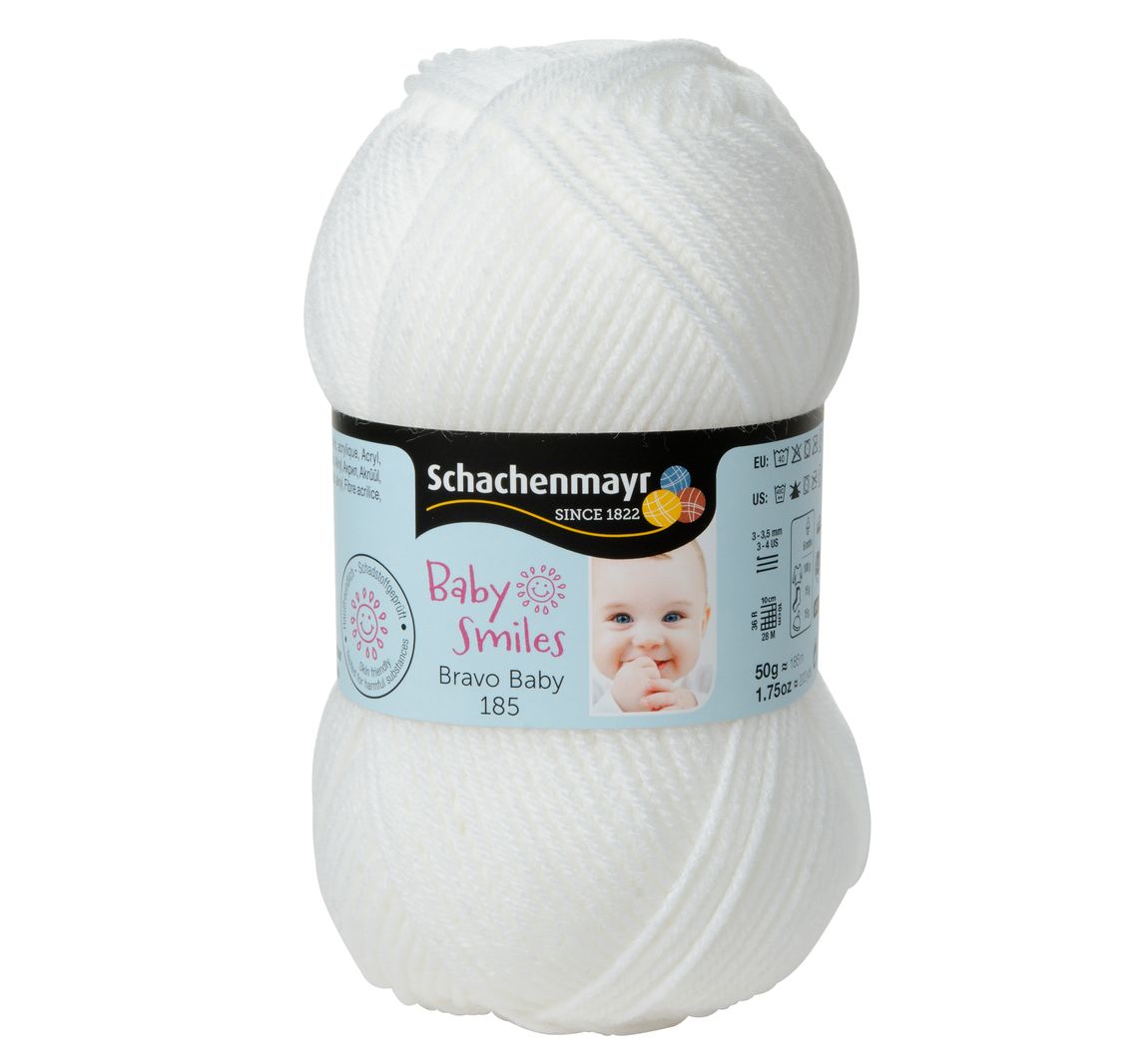 Schachenmayr Baby Smiles Bravo Baby 185 - Weiß, Farbe 1001