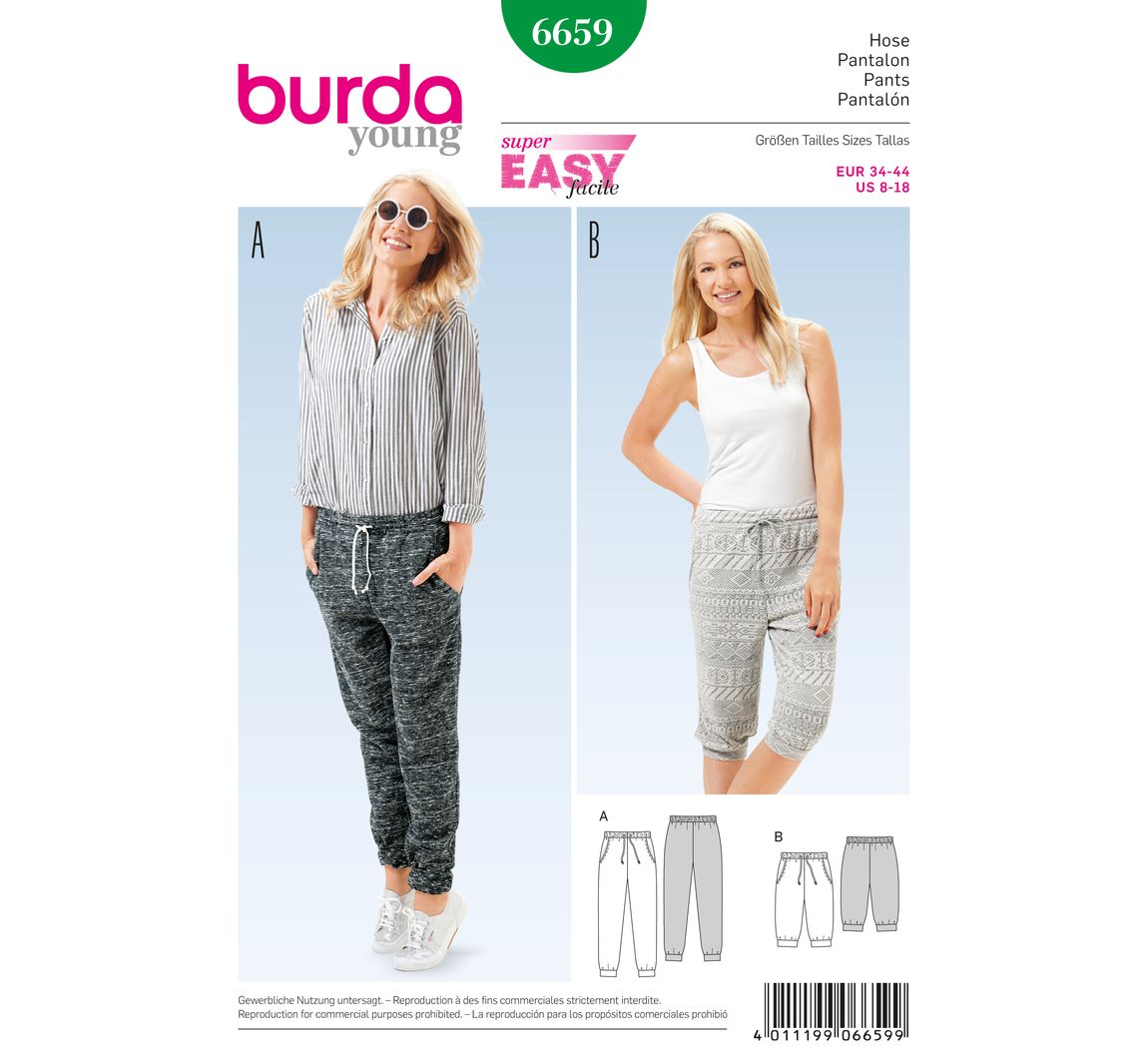 burda style Burda Schnittmuster Nr. 6659 "Relax-Hosen"
