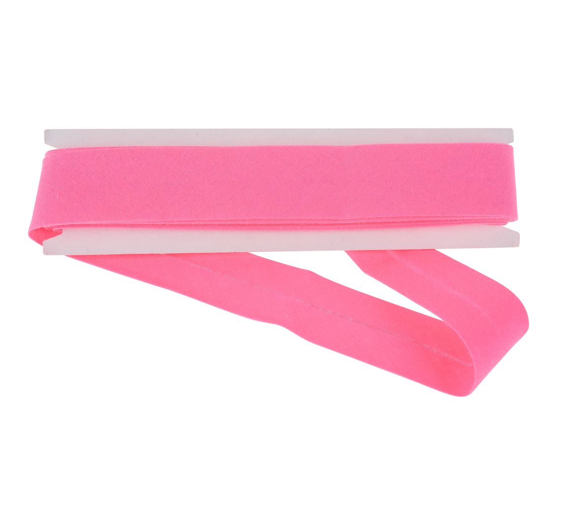 Schrägband - Neon-Pink