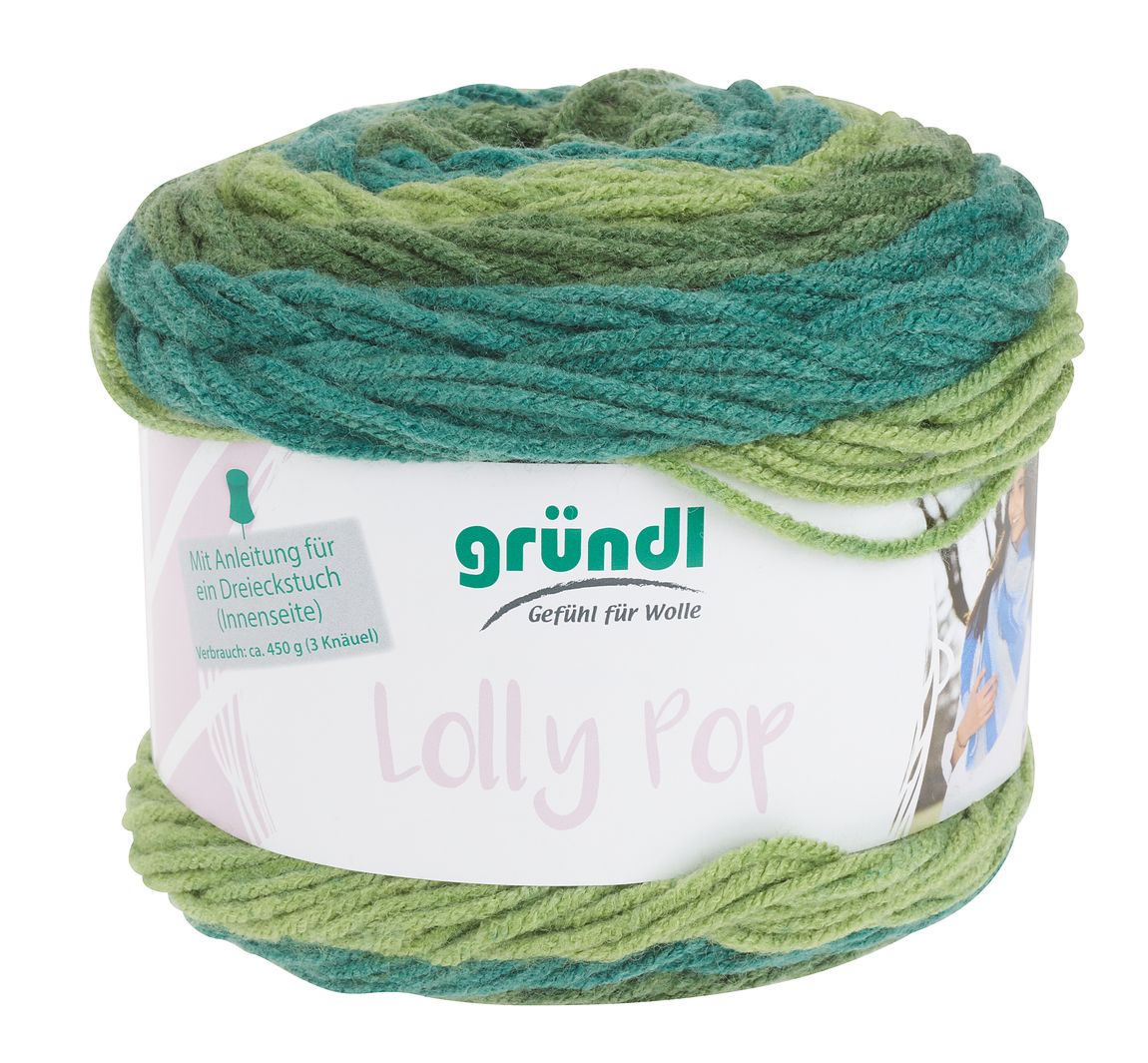 Gründl Wolle "Lolly Pop" - Mint Swirl, Farbe 06