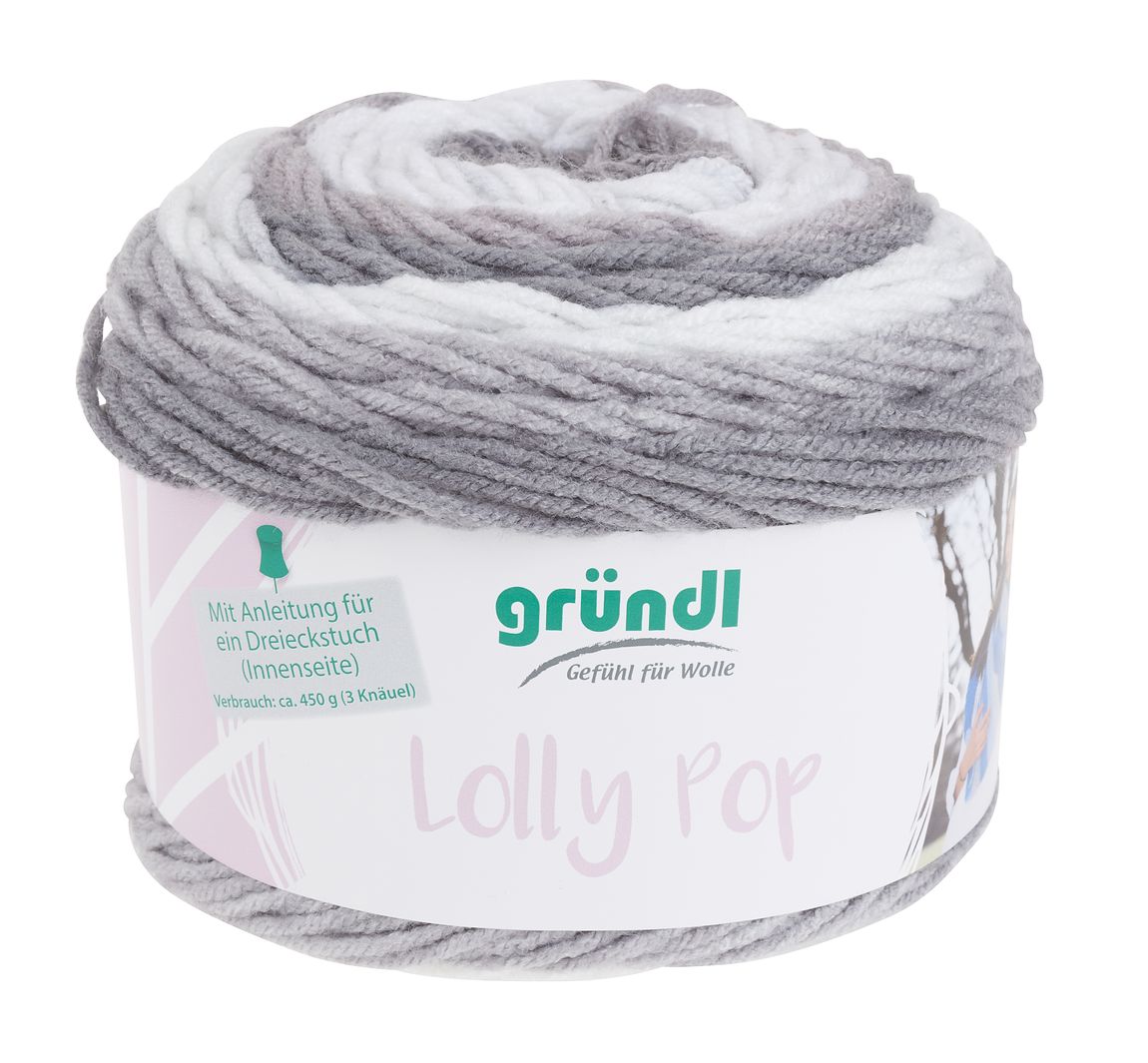 Gründl Wolle "Lolly Pop" - Silver Swirl, Farbe 09