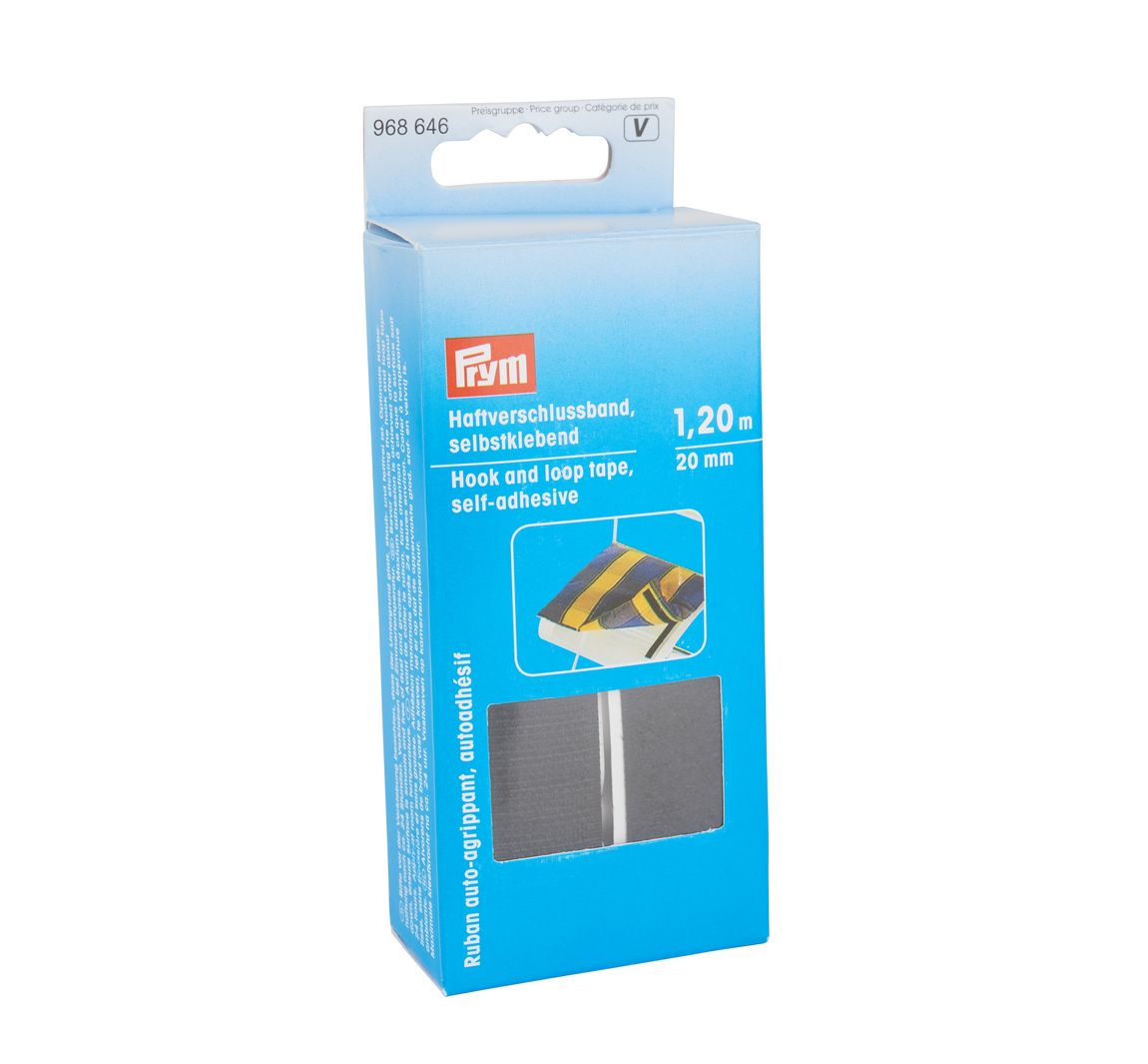 Prym Klettband, selbstklebend - Schwarz
