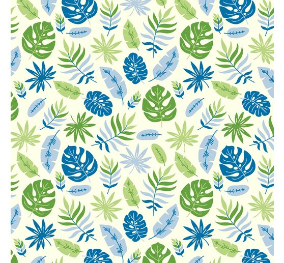 Baumwoll-Stoff "Tropic leaves"