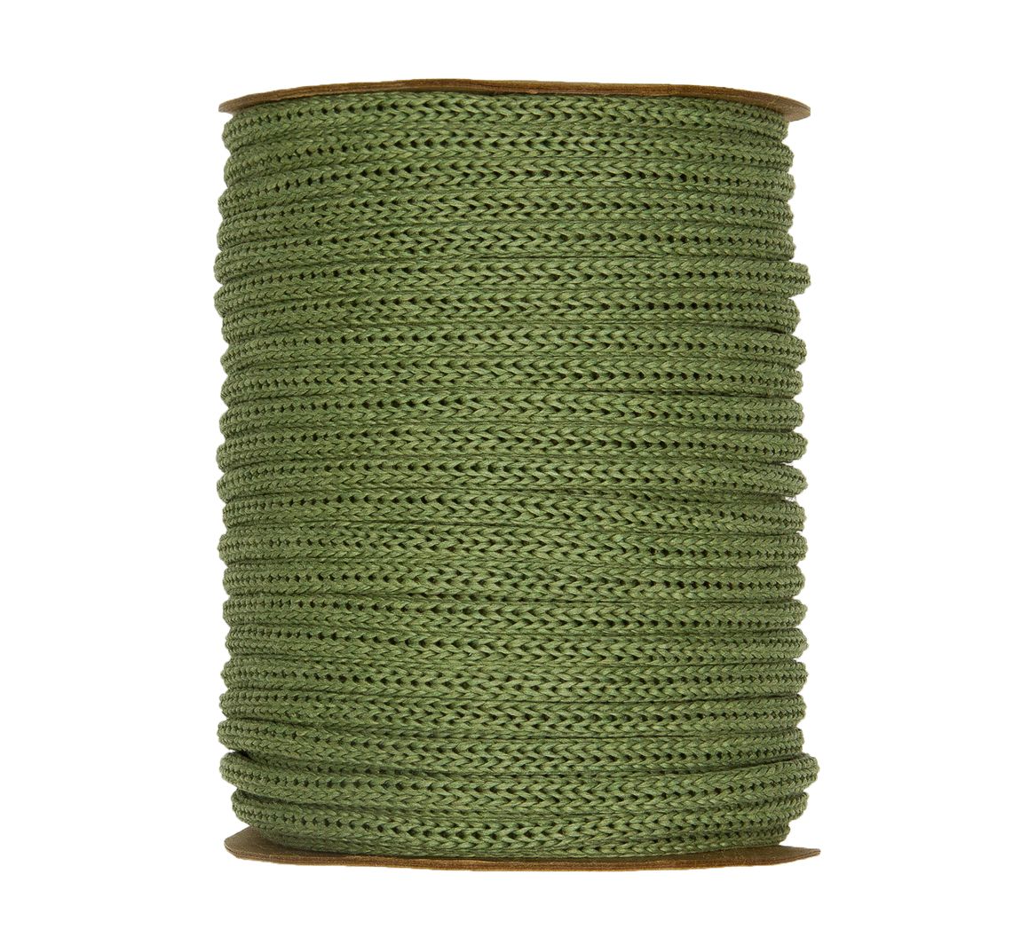 Strickschlauch aus Papiergarn, 30m - Grün