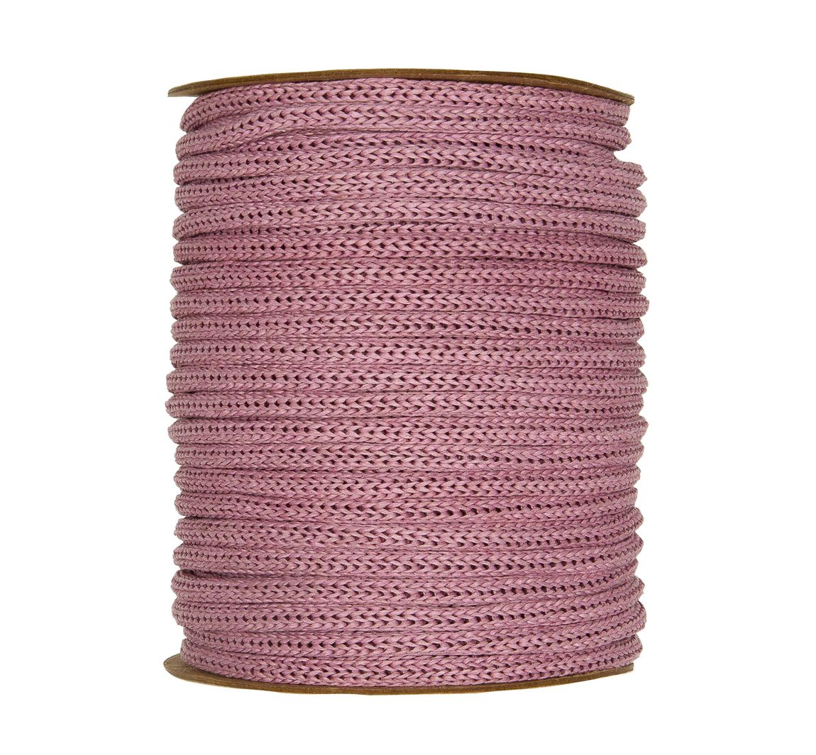 Strickschlauch aus Papiergarn, 30m - Altrosa