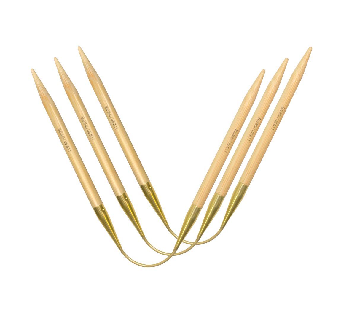 Addi Strumpfstricknadeln CraSyTrio Bamboo Long - Stärke 6, 5