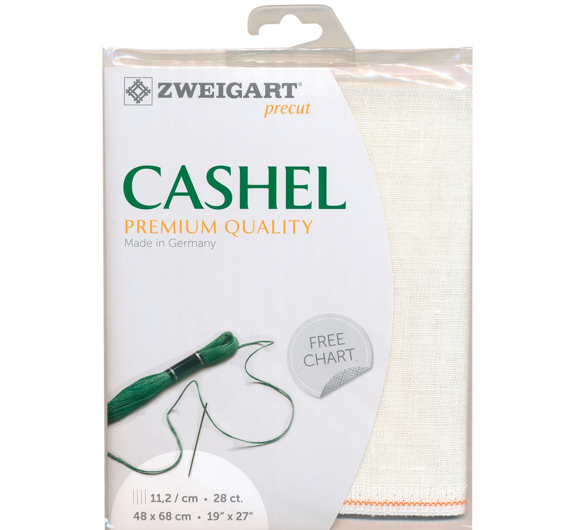 Zweigart Leinen Zählstoff "Cashel" - Farbe 101, Off-White