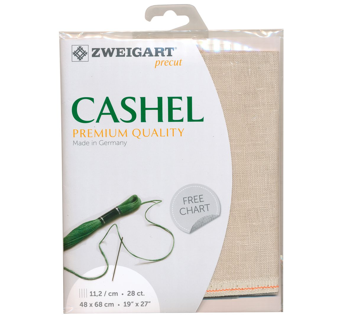 Zweigart Leinen Zählstoff "Cashel" - Farbe 770, Natur