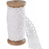 VBS Lace ribbon, 20 mm White