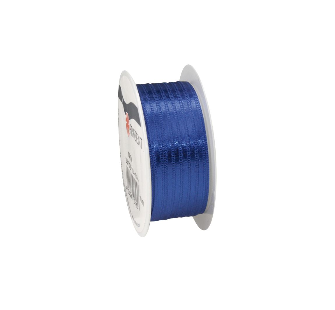 Satinband, 3 mm - Blau