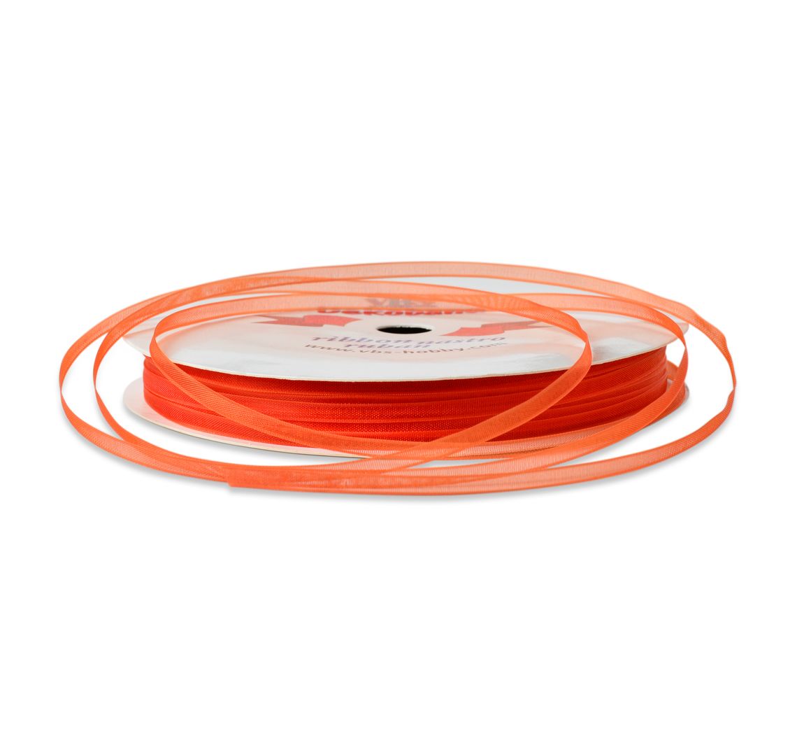 VBS Organzaband, 3 mm - Orange