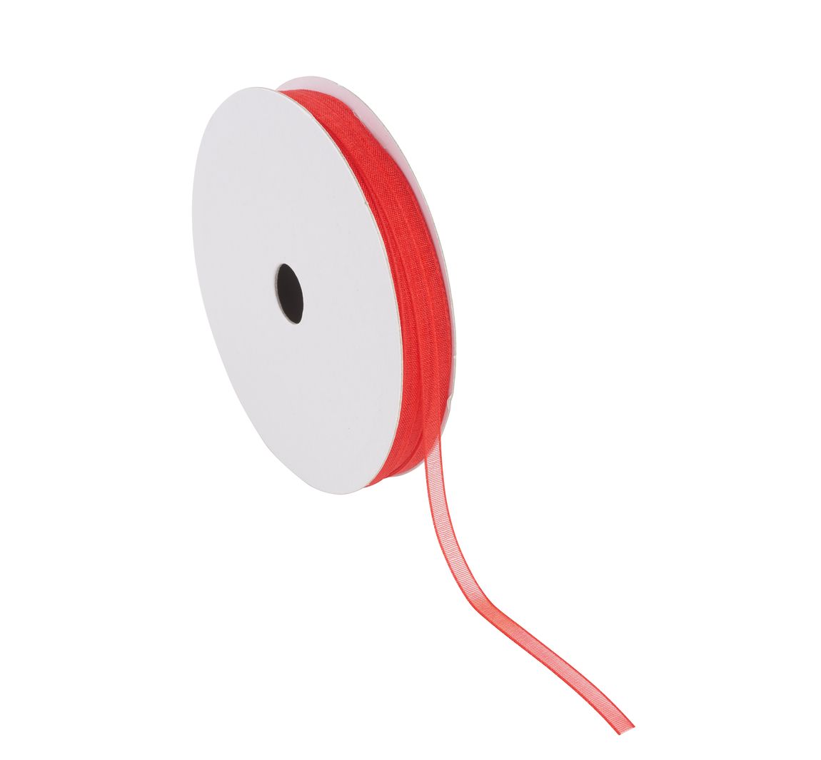 VBS Organzaband, 3 mm - Rot
