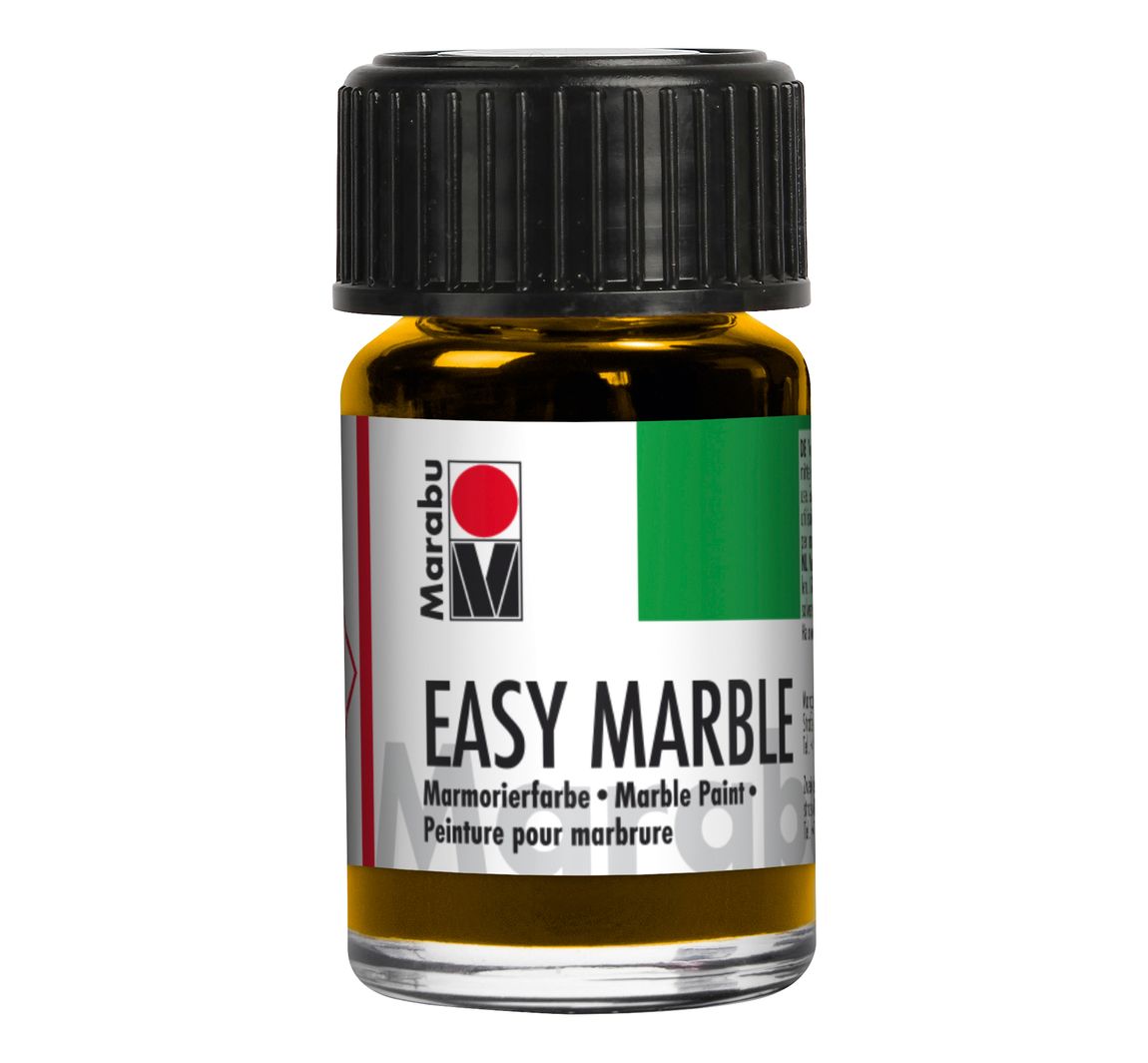 Easy Marble Marmorierfarbe, Marabu, 15 ml - Mittelgelb