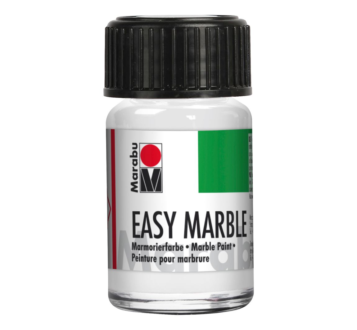Easy Marble Marmorierfarbe, Marabu, 15 ml - Weiß