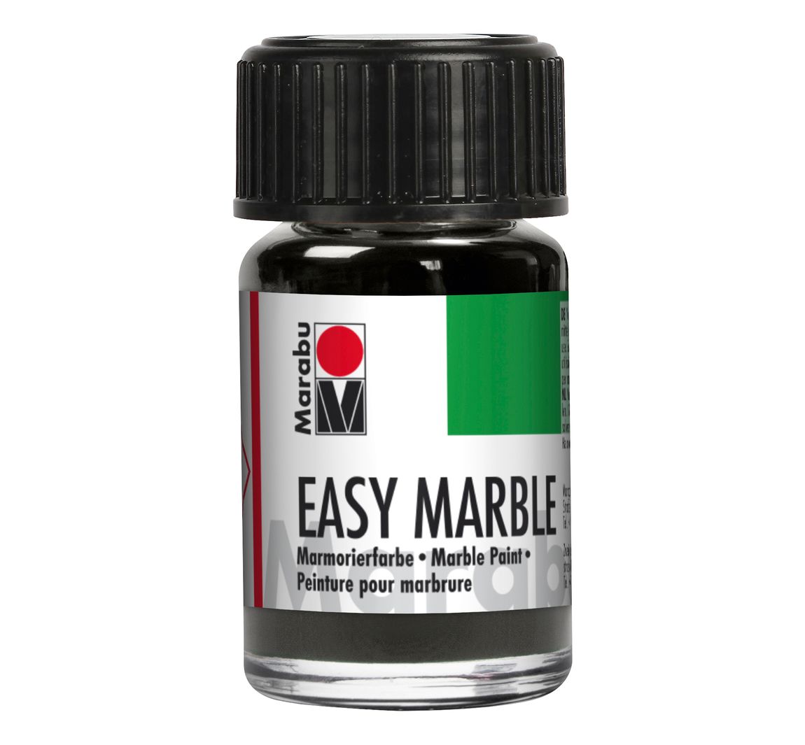 Easy Marble Marmorierfarbe, Marabu, 15 ml - Silber