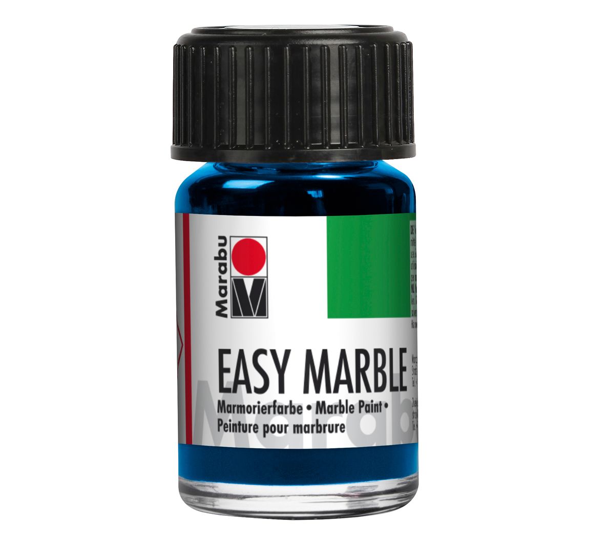 Easy Marble Marmorierfarbe, Marabu, 15 ml - Azurblau
