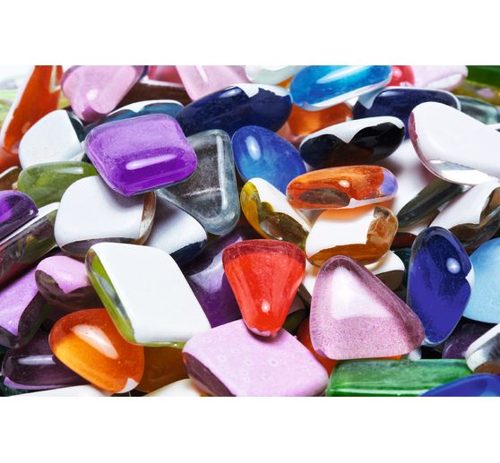 Soft-Glas Bruchmosaik "Bunter Mix", 500 g