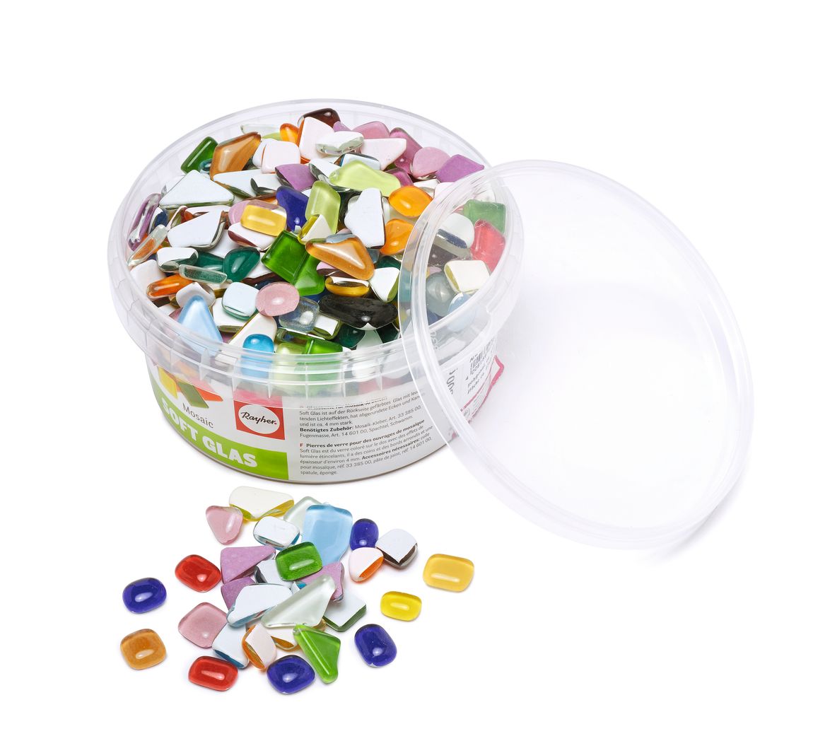 Soft-Glas Bruchmosaik "Bunter Mix", 500 g