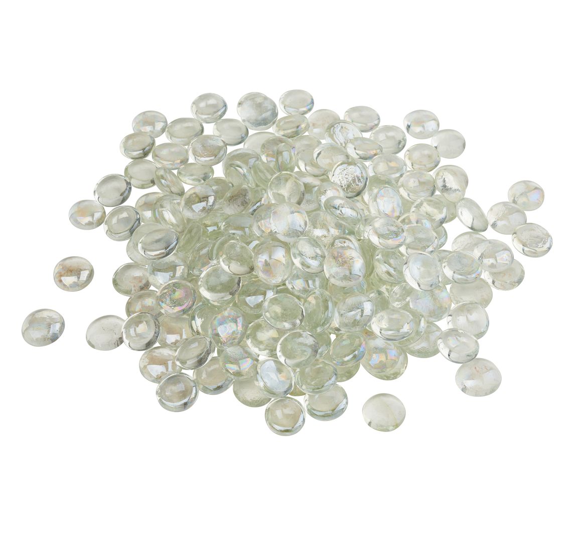 VBS Glas-Muggelsteine "Klar", 1 kg - Ø 1,8 cm