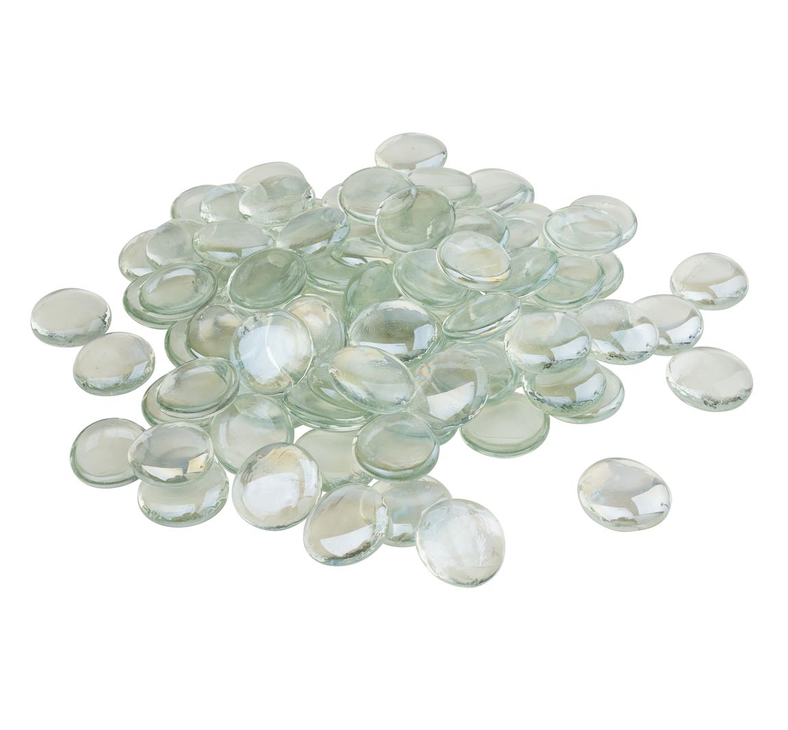 VBS Glas-Muggelsteine "Klar", 1 kg - Ø 2,8 cm