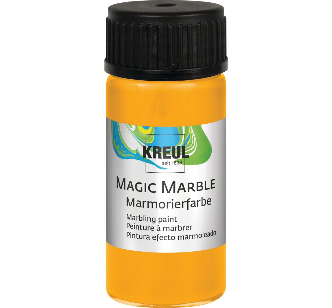 KREUL Magic Marble Marmorierfarbe - Sonnengelb