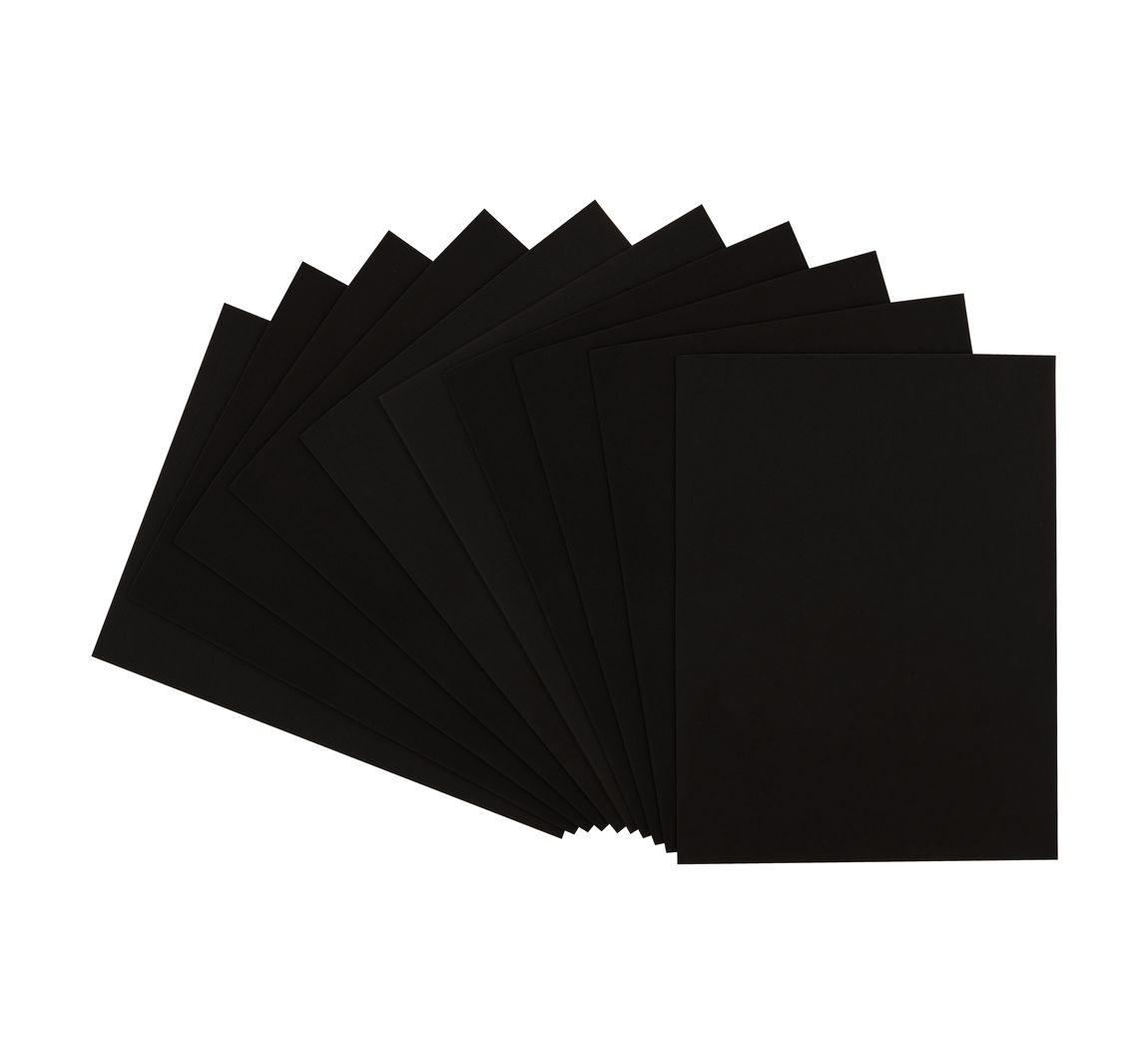 VBS Moosgummi, 2 mm, 10 Stück - Schwarz