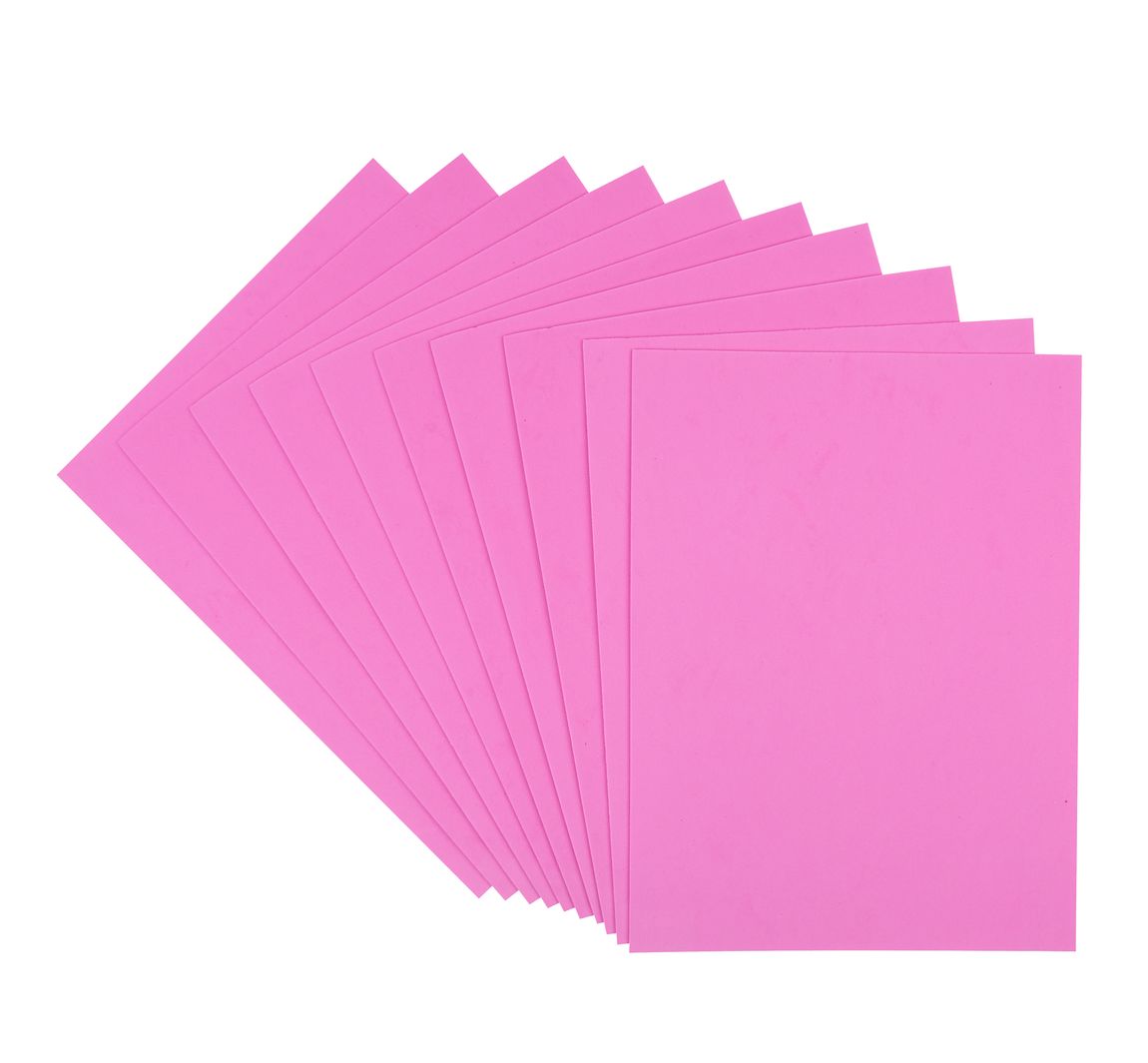 VBS Moosgummi, 2 mm, 10 Stück - Pink